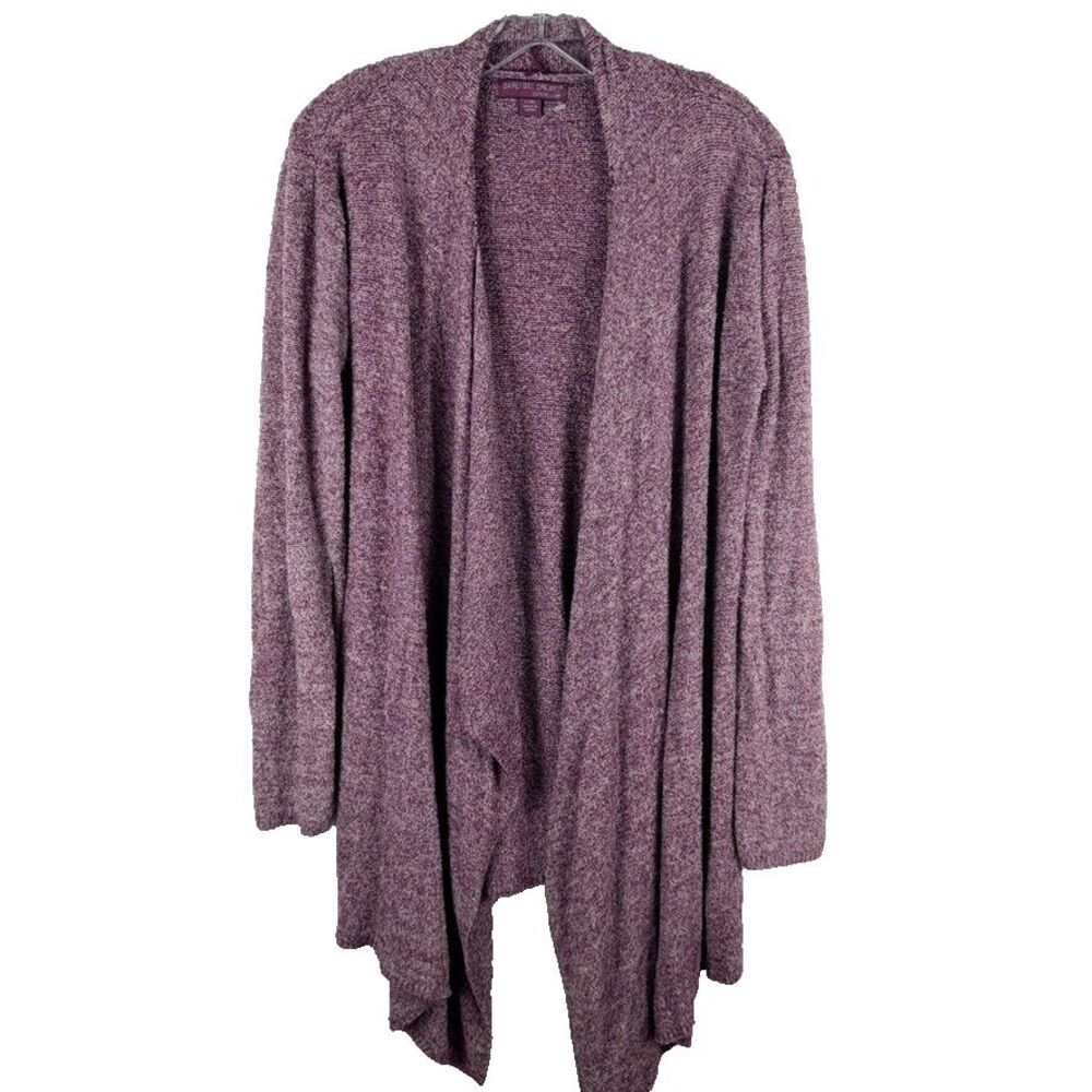 Barefoot Dreams Cozy Chic Lite L/XL Women cardigan front draped Sweater Comfort